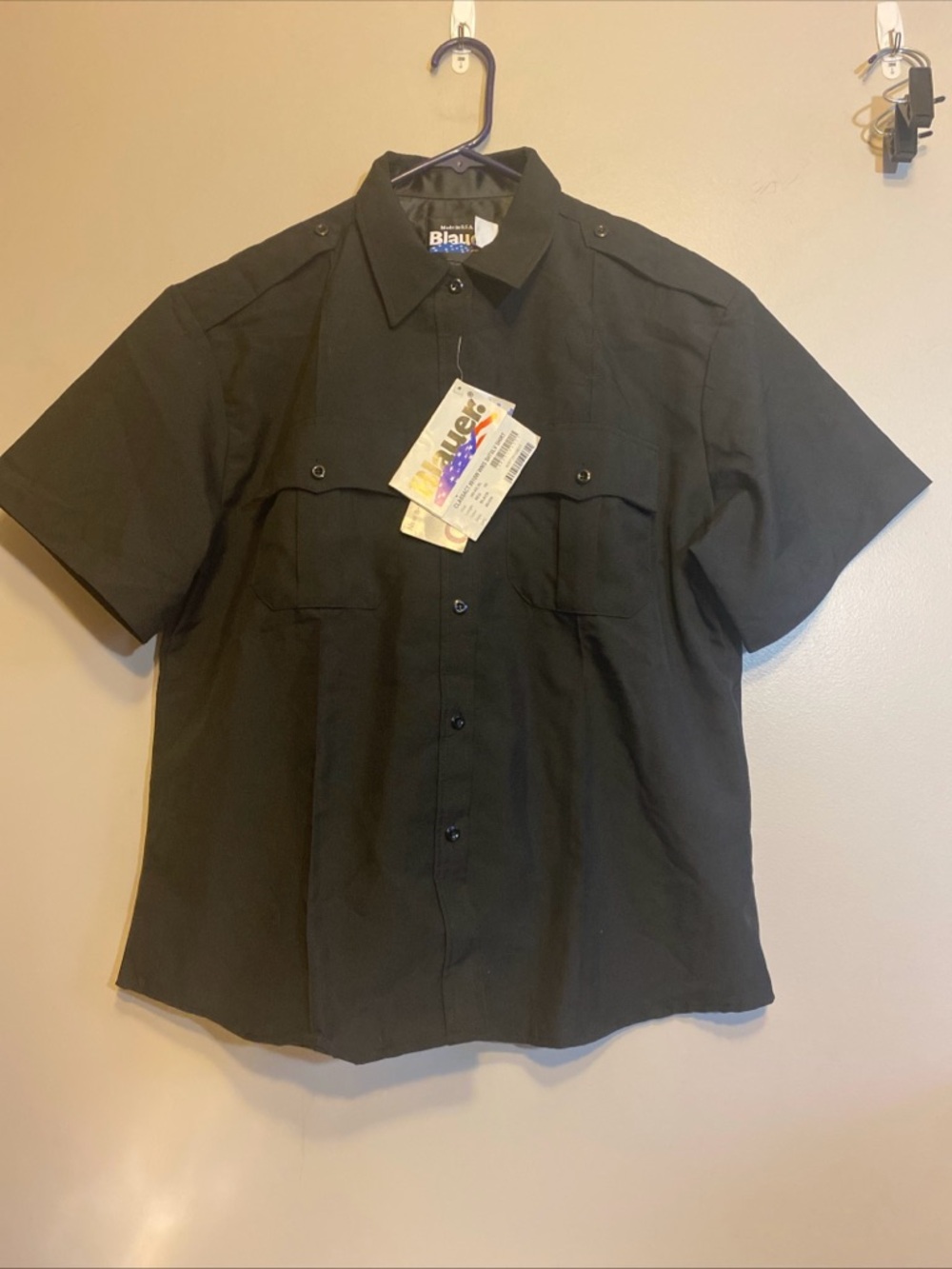Blauer ClassAct 8910w Women’s Short Sleeve Black Shirt Sz XL